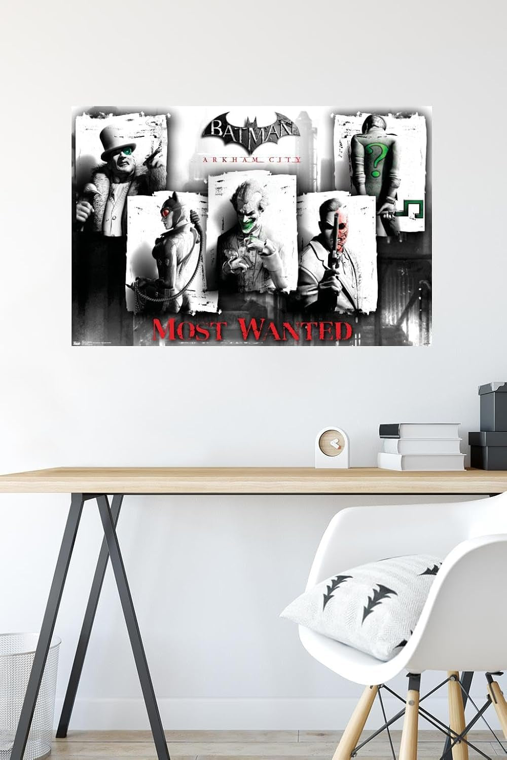 DC Comics Video Game - Arkham City - Most Wanted Wall Poster, 22.375" X 34", Premium Unframed Version