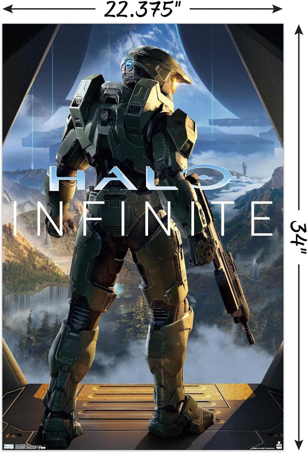 Halo Infinite - Key Art Wall Poster, 22.375" X 34", Unframed Version