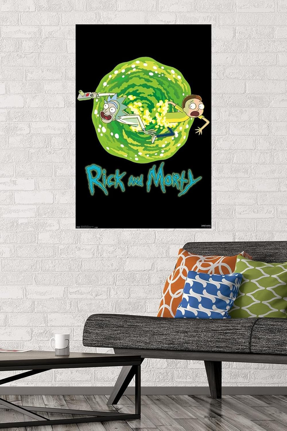 Rick and Morty - Portal Wall Poster, 22.375" X 34", Unframed Version