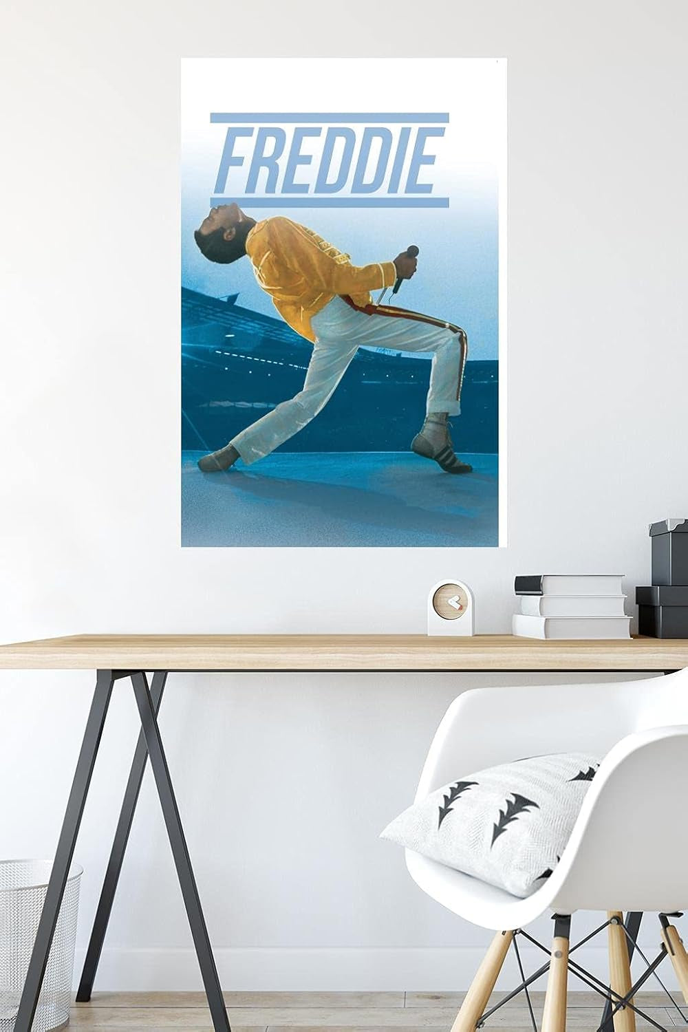 Queen - Freddie Mercury Live Wall Poster, 22.375" X 34", Unframed Version