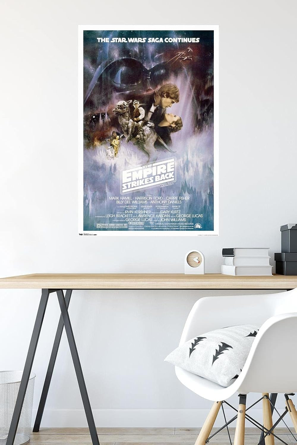 Star Wars: the Empire Strikes Back - the Saga Continues One Sheet Wall Poster, 22.375" X 34", Premium Unframed Version