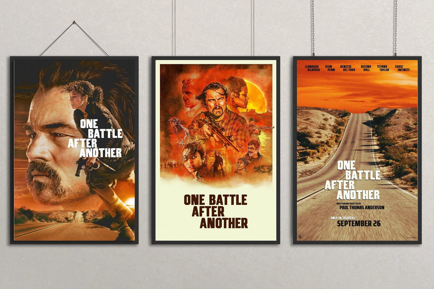 One Battle after Another Movie Posters | Canvas Prints | Movie Wall Decor | Home Theater Decor | Recommended Movie Lover Gifts