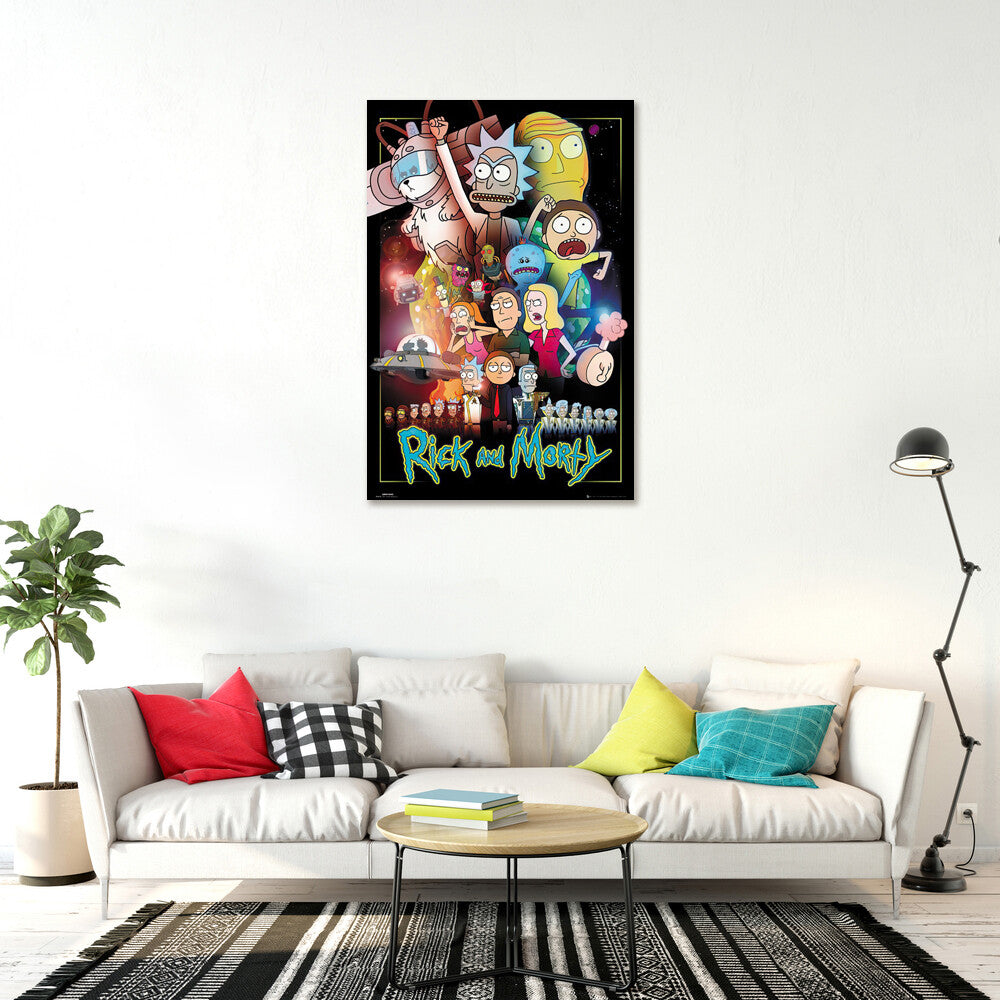 Rick and Morty - TV Show Poster / Print (Characters / Wars)