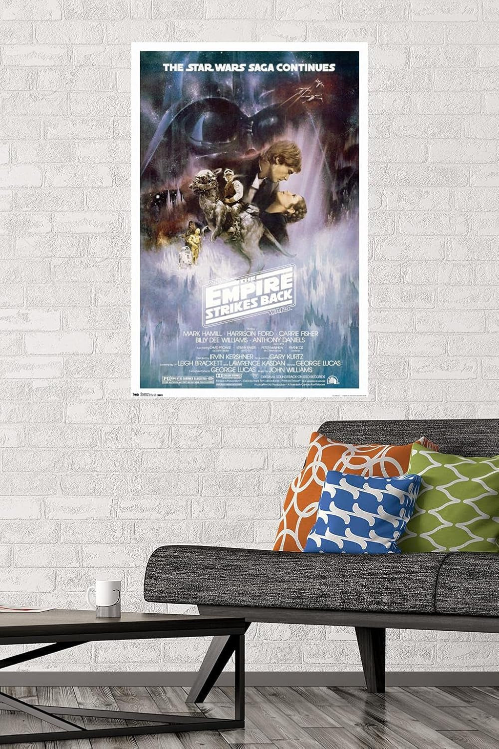 Star Wars: the Empire Strikes Back - the Saga Continues One Sheet Wall Poster, 22.375" X 34", Premium Unframed Version