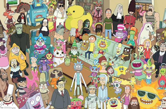 Rick and Morty - Group Wall Poster, 22.375" X 34", Unframed Version