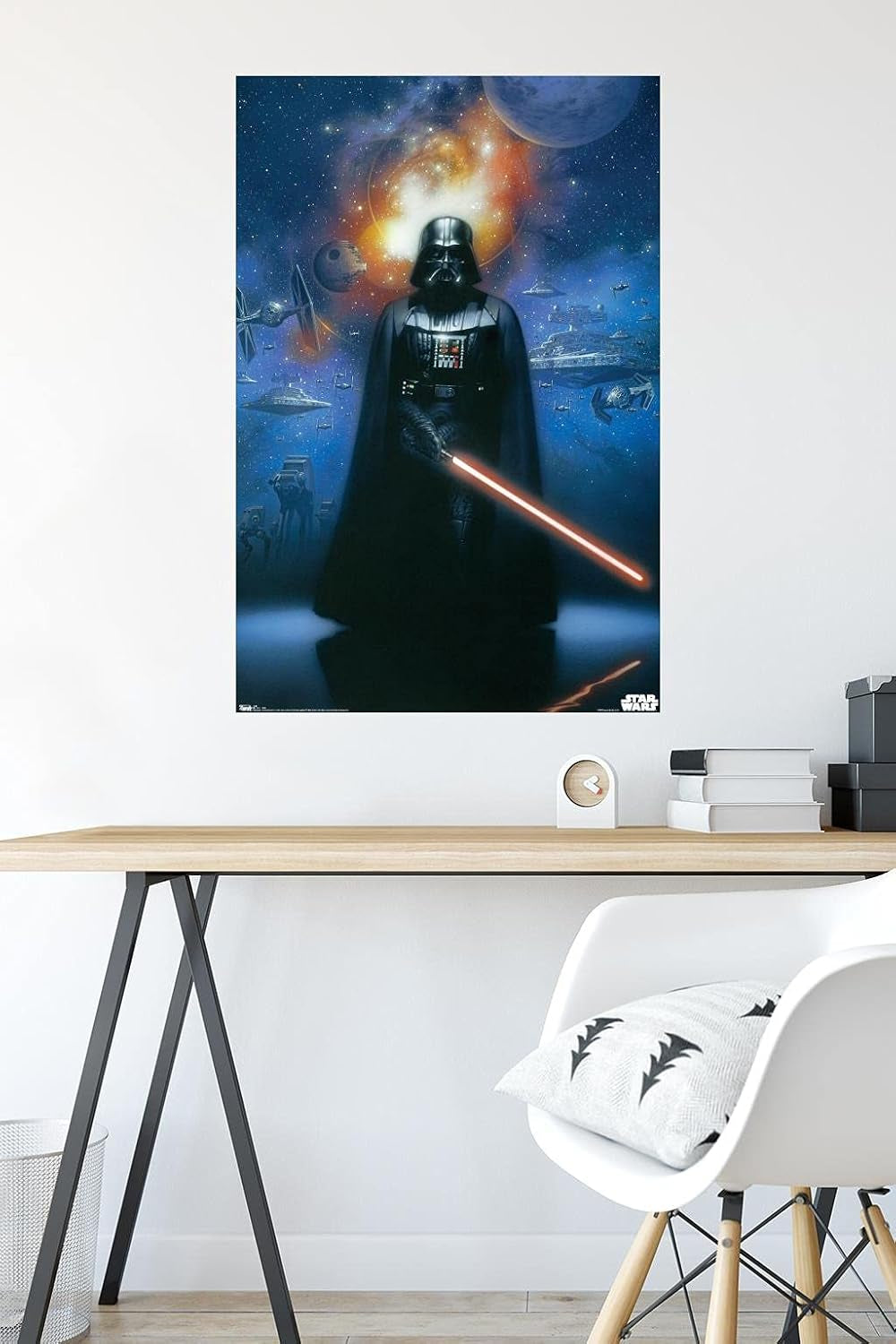 Star Wars: Saga - Vader in Space Wall Poster, 22.375" X 34", Premium Unframed Version