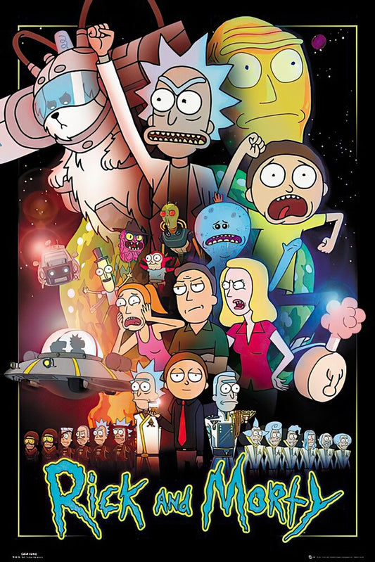 Rick and Morty - TV Show Poster / Print (Characters / Wars)