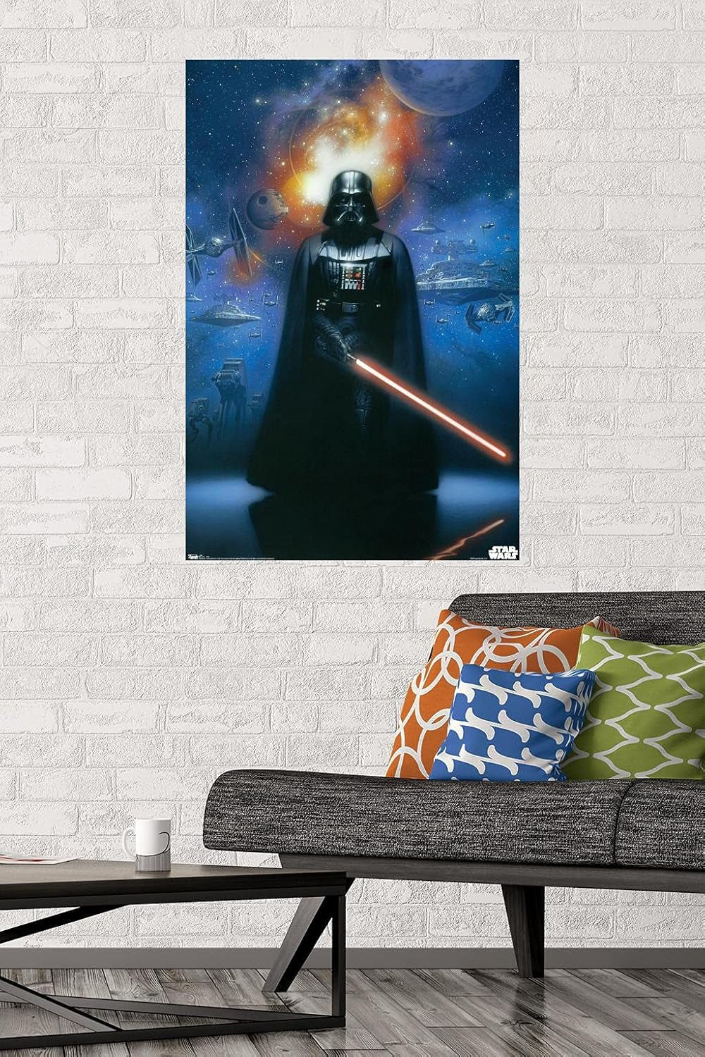 Star Wars: Saga - Vader in Space Wall Poster, 22.375" X 34", Premium Unframed Version
