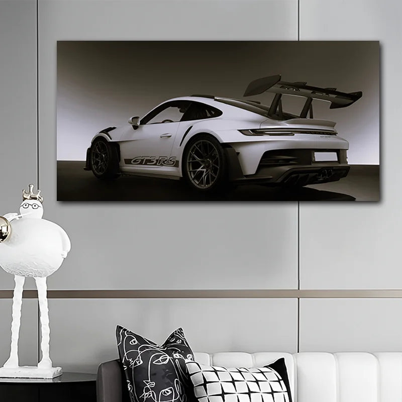 Porsche Wall Poster Framed