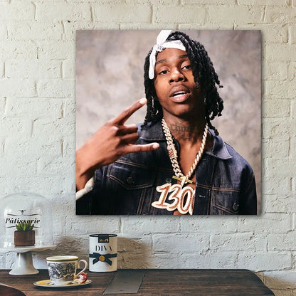 BIGIMAGE Fashion Hip Hop Star Posters Rapper Singer Portrait Canvas Paintings Cardboard Framed Wall Art Digital Printing Legend