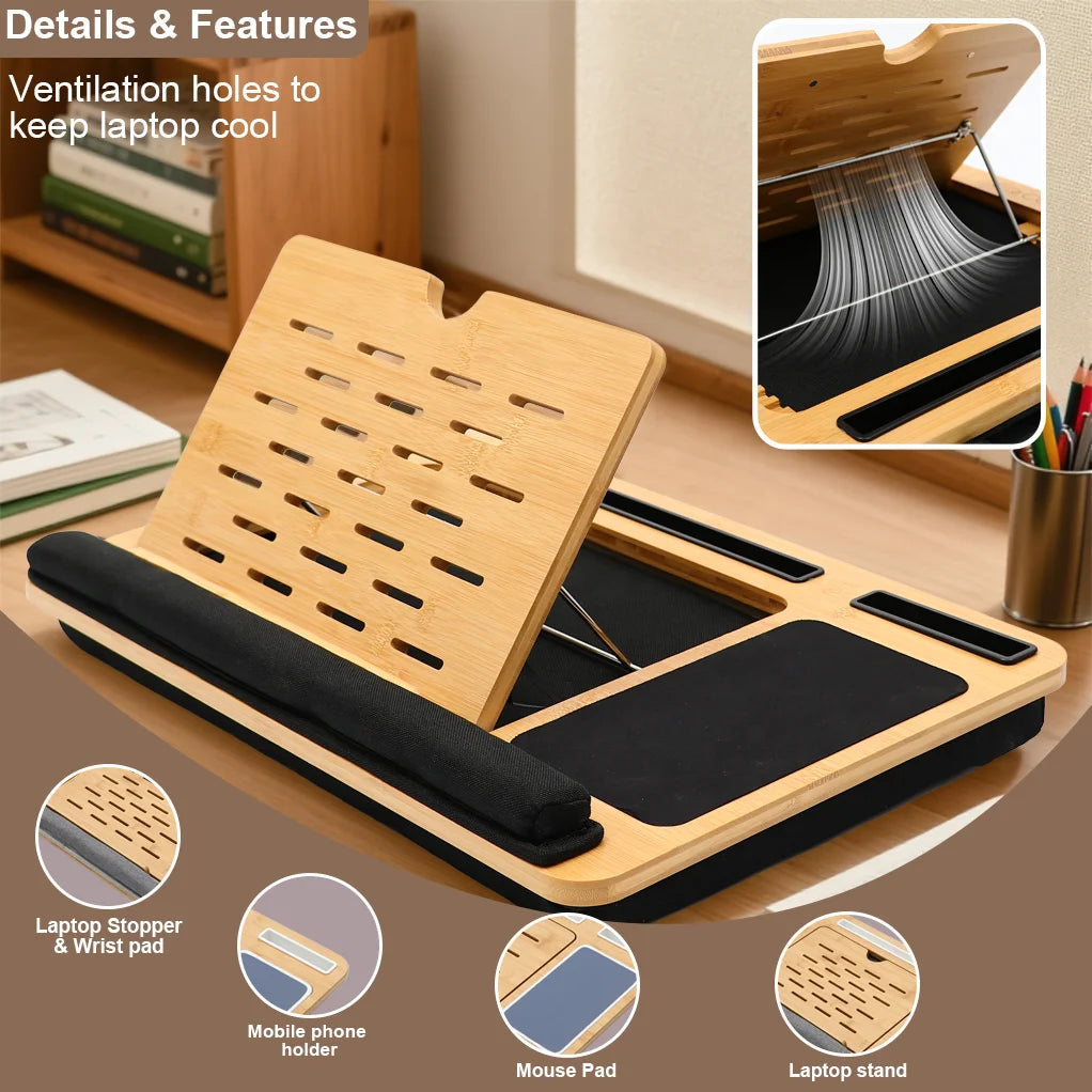 Portable Bamboo Laptop Desk