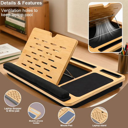 Portable Bamboo Laptop Desk