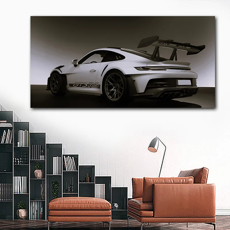 Porsche Wall Poster Framed