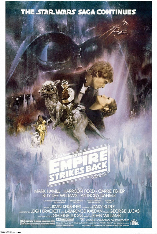 Star Wars: the Empire Strikes Back - the Saga Continues One Sheet Wall Poster, 22.375" X 34", Premium Unframed Version