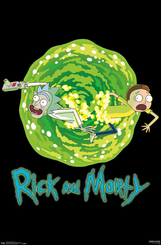 Rick and Morty - Portal Wall Poster, 22.375" X 34", Unframed Version
